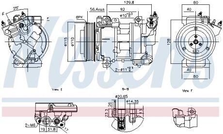 Компресор кондиціонера First Fit NISSENS 891016 (фото 1)