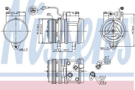 Компресор кондиціонера First Fit NISSENS 89275 (фото 1)