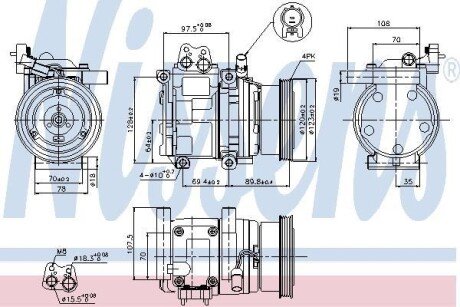 Компресор кондиціонера First Fit NISSENS 89290