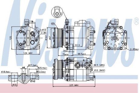 Компресор кондиціонера First Fit NISSENS 89354