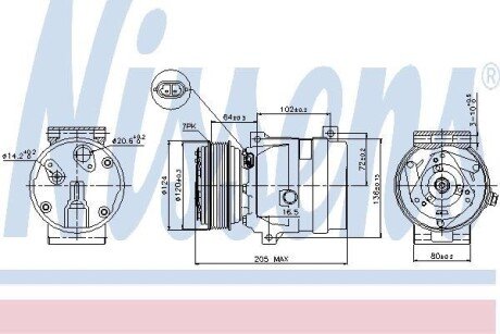 Компресор кондиціонера First Fit NISSENS 89435 (фото 1)