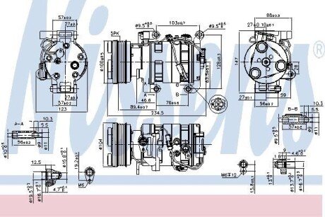 Компресор кондиціонера First Fit NISSENS 89550