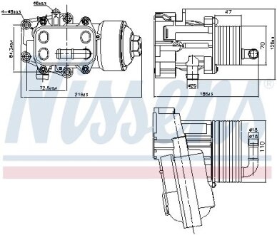 Радіатор охолодження оливи NISSENS 91315 (фото 1)