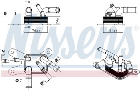 Радіатор оливний NISSENS 91529