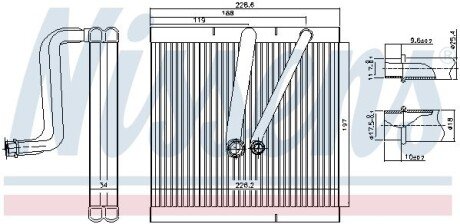 Радіатор кондиціонера NISSENS 92321