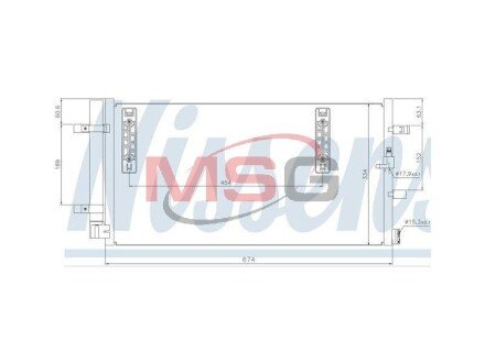 Конденсатор без хладогену NISSENS 940042