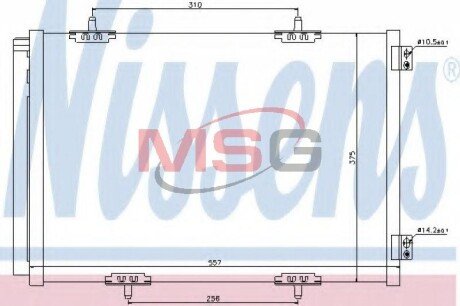 Радіатор кондиціонера First Fit NISSENS 940055