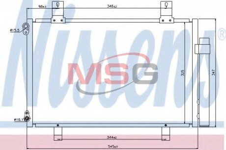 Радіатор кондиціонера NISSENS 940057