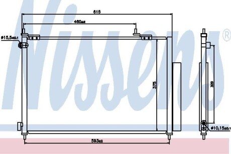 Радіатор кондиціонера First Fit NISSENS 940062