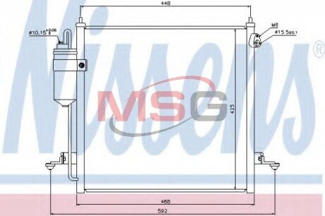 Радіатор кондиціонера First Fit NISSENS 940068 (фото 1)