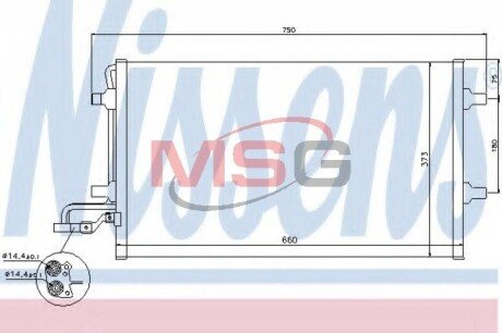 Радіатор кондиціонера First Fit NISSENS 940086 (фото 1)