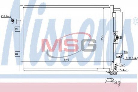 Радіатор кондиціонера First Fit NISSENS 940142