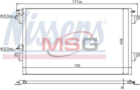 Радіатор кондиціонера First Fit NISSENS 940153