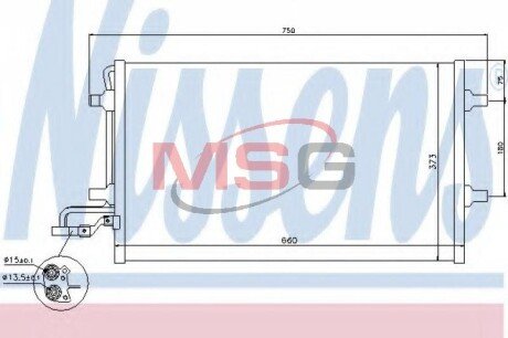 Радіатор кондиціонера First Fit NISSENS 940154 (фото 1)