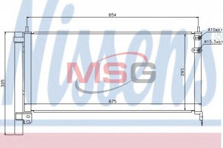 Радіатор кондиціонера First Fit NISSENS 940175