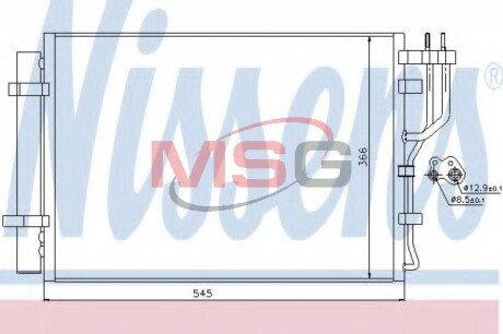 Радіатор кондиціонера First Fit NISSENS 940251 (фото 1)