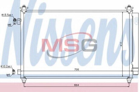 Радіатор кондиціонера First Fit NISSENS 940253