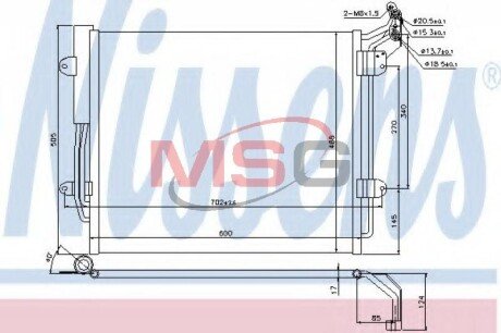 Радіатор кондиціонера First Fit NISSENS 940256