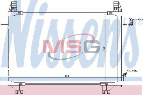 Радіатор кондиціонера NISSENS 940270