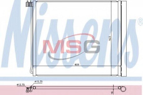 Радіатор кондиціонера First Fit NISSENS 940339