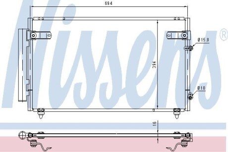 Конденсер кондиціонера NISSENS 940368