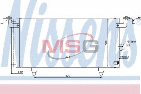 Радіатор кондиціонера NISSENS 940399