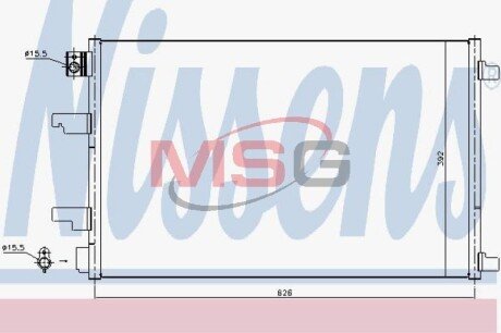 Конденсатор без хладогену NISSENS 940402