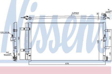 Конденсер кондиціонера NISSENS 940430