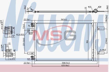 Радіатор кондиціонера First Fit NISSENS 940458