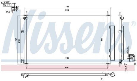 Радіатор кондиціонера First Fit NISSENS 940538