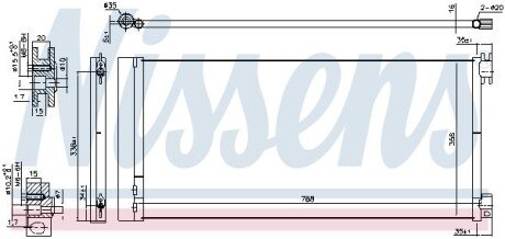 Радіатор кондиціонера First Fit NISSENS 940596