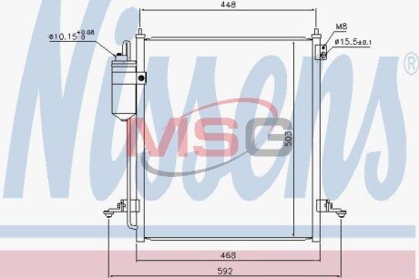 Радіатор кондиціонера First Fit NISSENS 940610