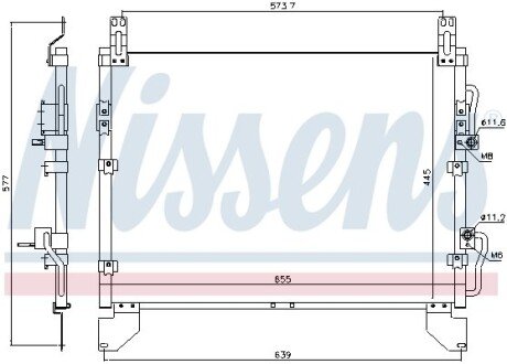 Конденсер кондиціонера NISSENS 940805