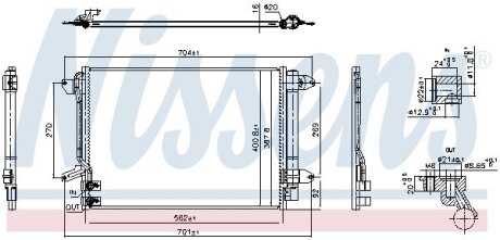 Радіатор кондиціонера FIRST FIT NISSENS 940907