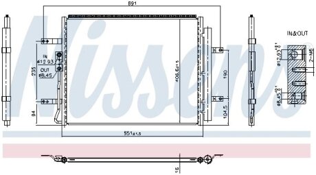 HYUNDAI Радіатор кондиціонера (кондесатор) KONA 1.6 19- NISSENS 940985