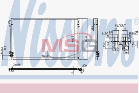 Радіатор кондиціонера First Fit NISSENS 941054 (фото 1)