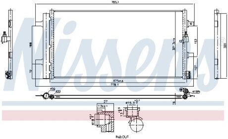 Радіатор кондиціонера NISSENS 941261