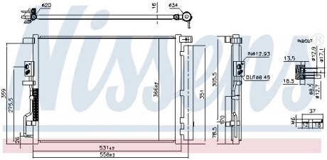 Радіатор кондиціонера First Fit NISSENS 941290 (фото 1)