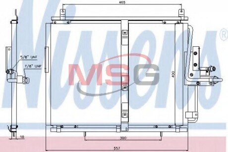 Радіатор кондиціонера NISSENS 94377