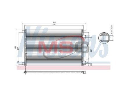 Радіатор кондиціонера First Fit NISSENS 94626