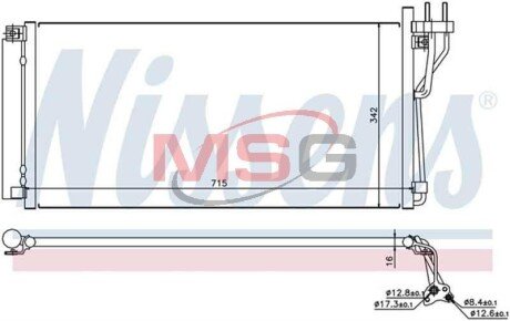 Конденсатор без хладогену NISSENS 94804