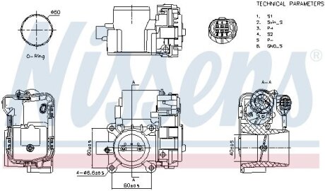 Корпус дросельної заслiнки NISSENS 955090