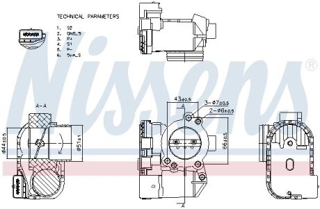 CITROEN Дросельна заслонка BERLINGO 99-, C3 I NISSENS 955112