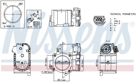 Корпус дросельної заслiнки NISSENS 955192