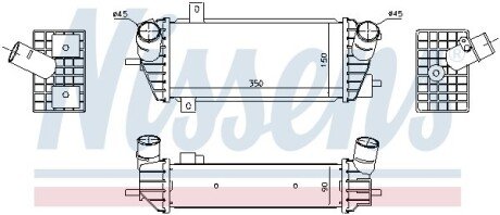 Радіатор інтеркулера NISSENS 961493