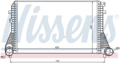 Радіатор інтеркулера NISSENS 96542