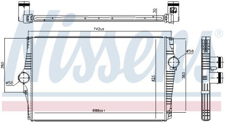 Інтеркулер NISSENS 96601 (фото 1)