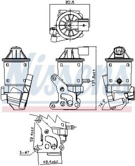 Клапан рециркуляціі ВГ (EGR) First Fit NISSENS 98152