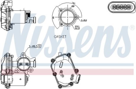 Клапан рециркуляціі (EGR) First Fit NISSENS 98419