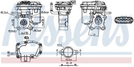 Клапан рециркуляціі (EGR) First Fit NISSENS 98447